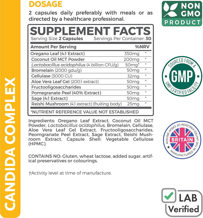 Candida Cleanse & Yeast Support (NON-GMO)